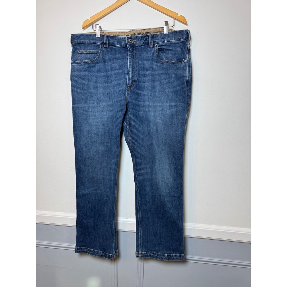 Duluth Trading Co Coolmax Flex Ballroom Jeans Mens 40x30 Relaxed‎ Fit Blue Wash